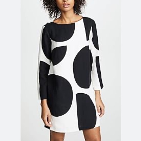 Mara Hoffman Billie Mini Dress Tondo Black and White Dot Linen Blend - Picture 15 of 16